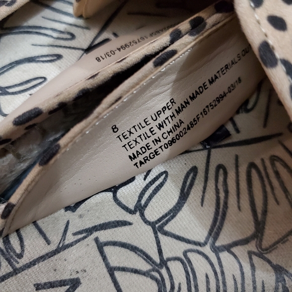 DV Leopard Spot Slip On Espadrilles Size 8 Tan/Blk - Picture 8 of 8